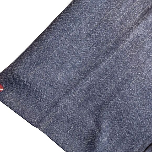 Reformation Size 6 Wide Leg Trouser Pants Charcoal Black Pinstripe Academia Work - Picture 3 of 9